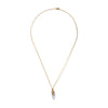 ONE OF A KIND CAGED CHLORITE QUARTZ IN 10K YELLOW GOLD