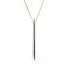 SILVERED CAST TOOTHPICK PENDANT STERLING SILVER