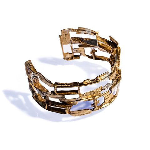 ALATA STRUCTURE CUFF BRASS
