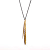 SVELTE RIC RAC / QUILL NECKLACE BRASS