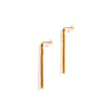 BABY BOX CHAIN SHORTIES EARRINGS BRASS