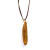 PIVOT POD SOLID PERFUME LOCKET BRASS / ADJUSTABLE LEATHER LACE