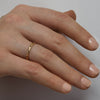Thorned Ring W Black Diamonds Yellow Gold