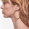 Cast Macramé Brass Hoops