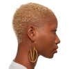 Flying V Drop Earrings in Brass
