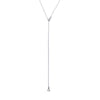 Petite Triangle Lariat in Sterling