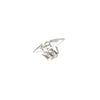 Sterling Quadruple V Ring