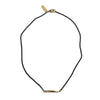 Small Twist Bar Necklace Brass