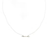 Lateral Twist Spike Necklace Sterling