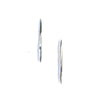 Long Twist Spike Studs Sterling