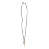 Twist Bar / Spike Charm Necklace Brass