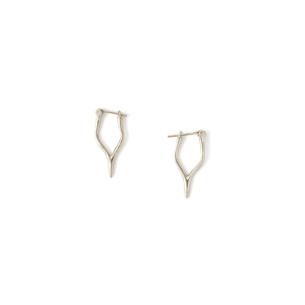 Petite Merging Quill Earrings Sterling