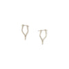 Petite Merging Quill Earrings Sterling