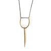Single Quill Mobile Pendant Brass
