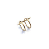 2 Band Twist Spike Ring Brass