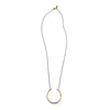 Quill Ring Pendant Brass