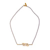 Lined Hina Lateral Necklace Brass