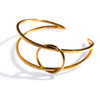 Hina Crescent Cuff Brass