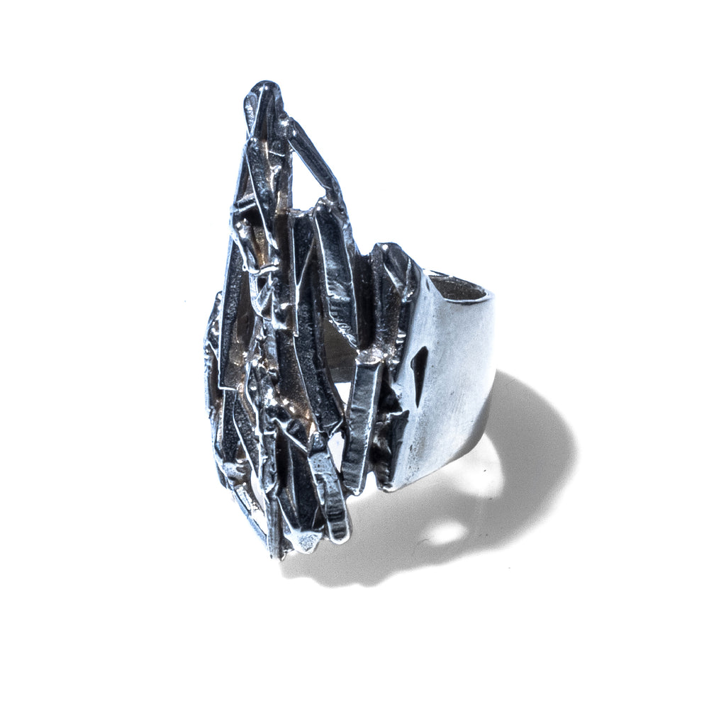 STERLING SILVER CUARZO QUARRY RING K/LLER Collection Jewelry K/LLER COLLECTION