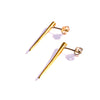 Small Quill Spike Studs Brass