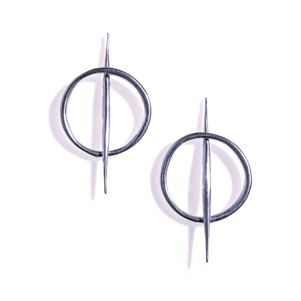Small Quill Rising Studs Sterling
