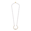 Bat Tail Ring Necklace Brass