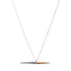 Petite Bionic Spike Necklace Sterling Silver / Yellow Gold On Silver Chain