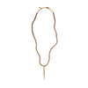 AFRICAN BRASS BEADS WITH SHORT QUILL PENDANT