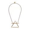 LARGE AIR NECKLACE SHORT BRASS