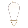 LARGE WATER NECKLACE SHORT BRASS