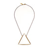 LARGE FIRE NECKLACE SHORT BRASS