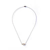 PETITE ENCOMPASS ELLIPSE NECKLACE YELLOW GOLD / BLACKENED SILVER CHAIN