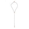 ENCOMPASS ELLIPSE SPIKE LARIAT BRASS