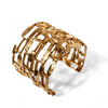 LARGE ALATA STRUCTURE CUFF BRASS