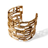 LARGE ALATA STRUCTURE CUFF BRASS