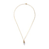 ONE OF A KIND CAGED CHLORITE QUARTZ IN 10K YELLOW GOLD