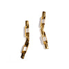 ALATA RIVETED TRESTLE EARRINGS BRASS