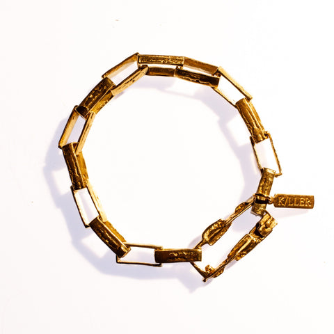 ALATA BOX CHAIN LOCK BRACELET BRASS