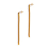 BABY BOX CHAIN SHIFTER EARRINGS BRASS