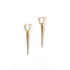 HUGGIE U HOOPS / SPIKE DROP BRASS
