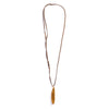 PIVOT POD SOLID PERFUME LOCKET BRASS / ADJUSTABLE LEATHER LACE