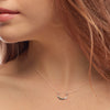 Petite Telson Crescent Necklace Sterling