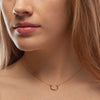 Petite Telson Crescent Necklace Yellow Gold
