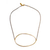 OVERSIZED ELLIPSE NECKLACE BRASS