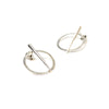 Petite Telson Orbit 2 Part Studs Sterling