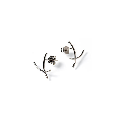 Petite Arc Earrings Sterling