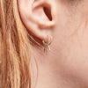 Petite Burst Hoops Sterling