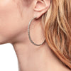 Cast Macramé Sterling Hoops