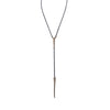 Telson Y Necklace in Brass