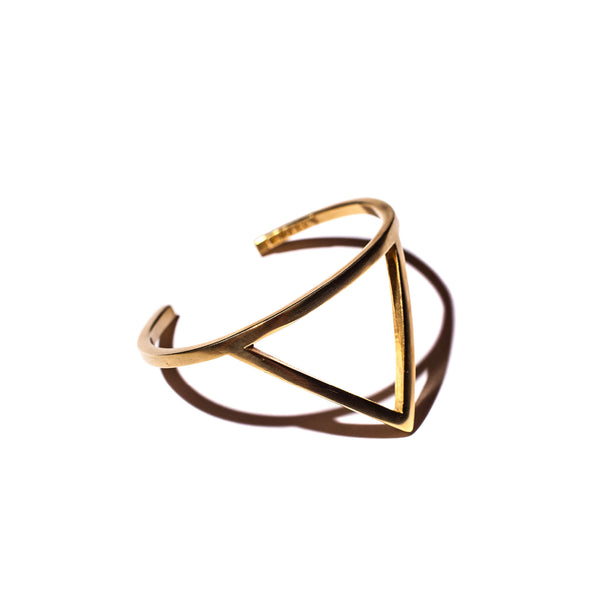 Triangle Cuff in Brass